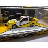 Inno64 Modeliukas Toyota Sprinter Trueno AE86 *Brunei Diecast Kustom Show 2024*, yellow/white (yra Sandėlyje)
