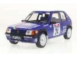 PRE-ORD3R Solido Modeliukas 1/18 1990 #24 Peugeot 205 Rally pts Tour de Corse, purple/white