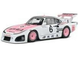 PRE-ORD3R Solido Modeliukas 1/18 1981 Porsche 935 k3 1000km #6, white/pink
