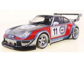 PRE-ORD3R Solido Modeliukas 1/18 2020 Porsche 911 (964) RWB Martini, grey/blue/red