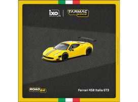 PRE-ORDER Tarmac Modeliukas 1/64 Ferrari 458 Italia GT3, yellow