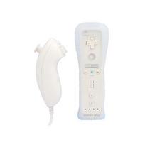 2 viename Wii pultelis su integruotu Motion Plus ir Motion Nunchuck skirtas Wii Baltas