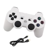 Ps3 Dualshock valdiklis be laido dvigubos vibracijos 6 ašių(Šešiašakis) skirtas PS3 valdikliui (Baltas)