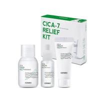 COSRX CICA-7 RELIEF KIT- 3 step, Toner+Serum+Cream,, Soothing, Nourishing, Kbeauty, Korean Cosmetics, sample