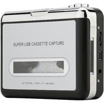 Nešiojamasis juostinis grotuvas garso kasetės į skaitmeninį keitiklį – suderinamas su kompiuteriais – konvertuoti kasetinį magnetofoną į iPod formatą sidabras
