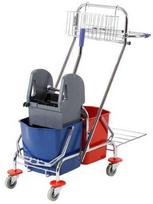 Multi Trolley universalus valytojos vežimėlis 2x15L