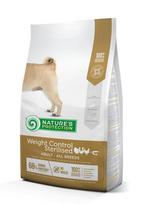 Nature's Protection visų veislių suaugusių sterilizuotų šunų sausas pašaras svoriui kontroliuoti, su paukštiena ir kriliu, 4kg