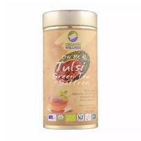 Žalioji arbata su Tulsi ir šafranu (100 g), „Tulsi“ žalioji arbata + šafranas, ekologiška sveikata