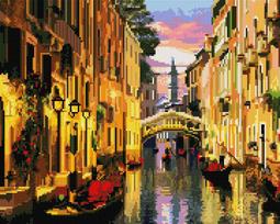 "The beauty of Venice" - Deimantinės mozaikos paveikslas ANT PORĖMIO