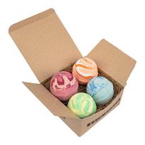 Aromaterapinių vonios bombų rinkinys (4 x 60 g), Aromatinių apelsinų vandens vonios bombų rinkinys, Home Boutique