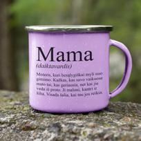 Metalinis puodelis "Mama"