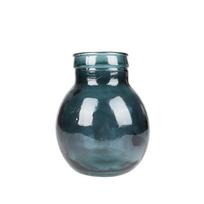 Vaza perdirbto stiklo D20xH24 cm melsva Natural Living 08088