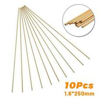 10 vnt 1,6 * 250 mm žalvario strypų laidai, skirti remontuoti suvirinimą kietuoju litavimu litavimui 10pcs