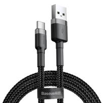 Baseus kabelis USB A kištukas - USB C kištukas, 2.0m QC3.0 pilkas/juodas
