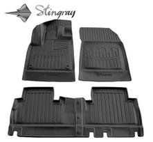 Kilimėliai 3D PEUGEOT Rifter 2018->, 4 vnt. (su porank.) black /5016074