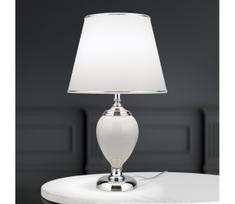 Orion LA 4-1229 - Stalinis šviestuvas OVUM 1xE27/40W/230V 48 cm keramika balta/chromas