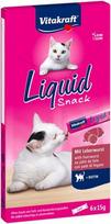 VITAKRAFT Liquid Snack Kepenys su biotinu - kačių delikatesas - 6x15g