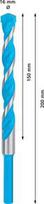 Universal drill CYL-9 MC 16x150x200mm, 1pcs. 2608901489 | 4059952596594