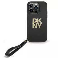 DKNY DKHCP16XPBSWSK Apple iPhone 16 Pro Max 6.9" dėklas telefonui juodos spalvos Wrist Strap Stock Logo