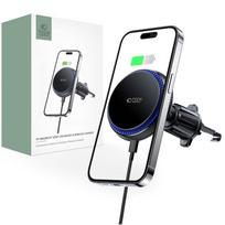 Magnetic MagSafe Automobilinis laikiklis Wireless Charging 15W for Vent Car Tech-Protect mm15W-V4 juodos spalvos