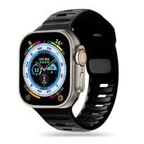 Apyrankė Apple Watch 4 / 5 / 6 / 7 / 8 / SE / Ultra (42 / 44 / 45 / 49 mm) Tech-Protect Iconband Line juodos spalvos