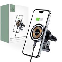Belaidis automobilinis telefono įkroviklis 15W MagSafe Tech-Protect mm15W-V5 juodos spalvos