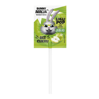 Obuolių skonio ledinukas, be pridėtinio cukraus | Bunny Ninja (6 g)