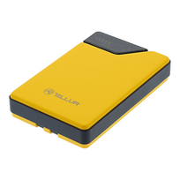 Tellur Power Bank 10000mAh, yellow, with built-in USB-C and Lightning cables