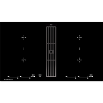 Indukcinė kaitlentė su integruotu gartraukiu Kuppersbusch KMI9800.0SR + 99090 Black Chrome