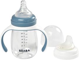 BEABA MOKOMASIS BUTELIUKAS-GERTUVĖ 2IN1, 210 ML, WINDY BLUE