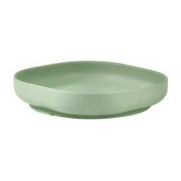 BEABA SILIKONINĖ DUGNU PRILIMPANTI LĖKŠTĖ, SAGE GREEN