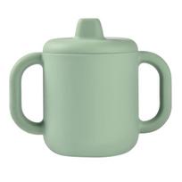 BEABA SILIKONINIS 2-IN-1 MOKOMASIS PUODELIS, SAGE GREEN