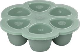 BEABA SILIKONINIS KŪDIKIO MAISTO KONTEINERIS MULTIPORTIONS XL 6X150 ML SAGE GREEN