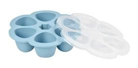 BEABA SILIKONINIS KŪDIKIO MAISTO KONTEINERIS MULTIPORTIONS, (6x90 ML), BLUE