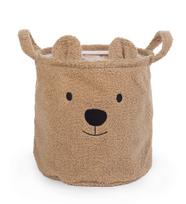 CHILDHOME DAIKTŲ IR ŽAISLŲ LAIKYMO KREPŠYS 30X30X30 CM, TEDDY BEIGE
