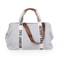 CHILDHOME DIDELIS MAMOS REIKMENŲ KREPŠYS MOMMY BAG SIGNATURE, CANVAS – OFF WHITE
