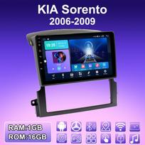 2 DIN „Android“ automobilio radijas, skirtas „KIA Sorento 2006-2009“ daugialypės terpės grotuvo galvos blokas Stereo GPS navigacija WIFI 1+16GB 1+16GB