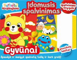 Gyvūnai. Įdomusis spalvinimas