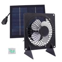 Saulės energija varomas išmetimo ventiliatorius Saulės skydo ventiliatorius, skirtas šiltnamiui Chicken Coop ventiliatoriaus ventiliatoriaus ventiliatoriaus ventiliatorius 6 colių aušinimo sistema raudona