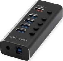 Roline USB HUB ROLINE USB 3.2 Gen 1 Notebook Hub 4 prievadai + 1x įkrovimas
