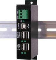 Exsys EXSYS EX-1163HMS-WT 4 prievadų USB 2.0 šakotuvas su apsauga nuo viršįtampių ir padidintu temperatūros diapazonu