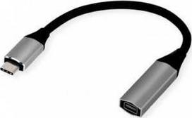 AV adapteris Triton STANDARTINIS Adapteris USB Type-C - Mini DisplayPort, v1.2, M/F, juodas, 0.2 m