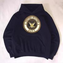 Amerikietiškas Retro Derliaus Derliaus JAV Karinio Jūrų Laivyno Logotipo Spausdintas Gobtuvukas Vyriškas Laisvas Atsitiktinis Mados Prekės ženklo Gobtuvukai Moteriškas Per dydį S