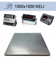 Platforminės svarstyklės Keli 1000x1000 mm su svėrimo indikatoriumi CI-201A