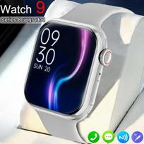 Išmanusis laikrodis Women Ultra Series 9 NFC išmanusis laikrodis vyrų BT Call vandeniui atsparus belaidis įkrovimas 2,05 colio ekranas, skirtas laikrodžiui 9 silicone strap juoda