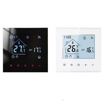 Programuojamas termostatas dujinis katilas/elektrinis/vandeninis grindų šildymas 3A/16A LCD ekranas šiltų grindų temperatūros reguliatorius For Gas Boiler/Water Heat juoda