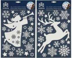 Tamsoje šviečiantys sienų lipdukai XMAS