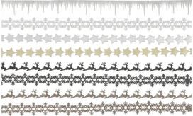 Dovanų pakavimo juosta KAPEL GLITTER, 3 m