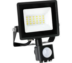 LED prožektorius su jutikliu MHC LED/20W/230V IP44 6500K juoda