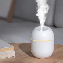 Ultragarsinis oro drėkintuvas Mini nešiojamas eterinių aliejų aromaterapinis difuzorius namų biuro automobiliui 220ml balta